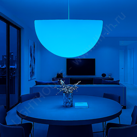 Подвесная светящаяся полусфера Halfmoon 80 см 220V RGB